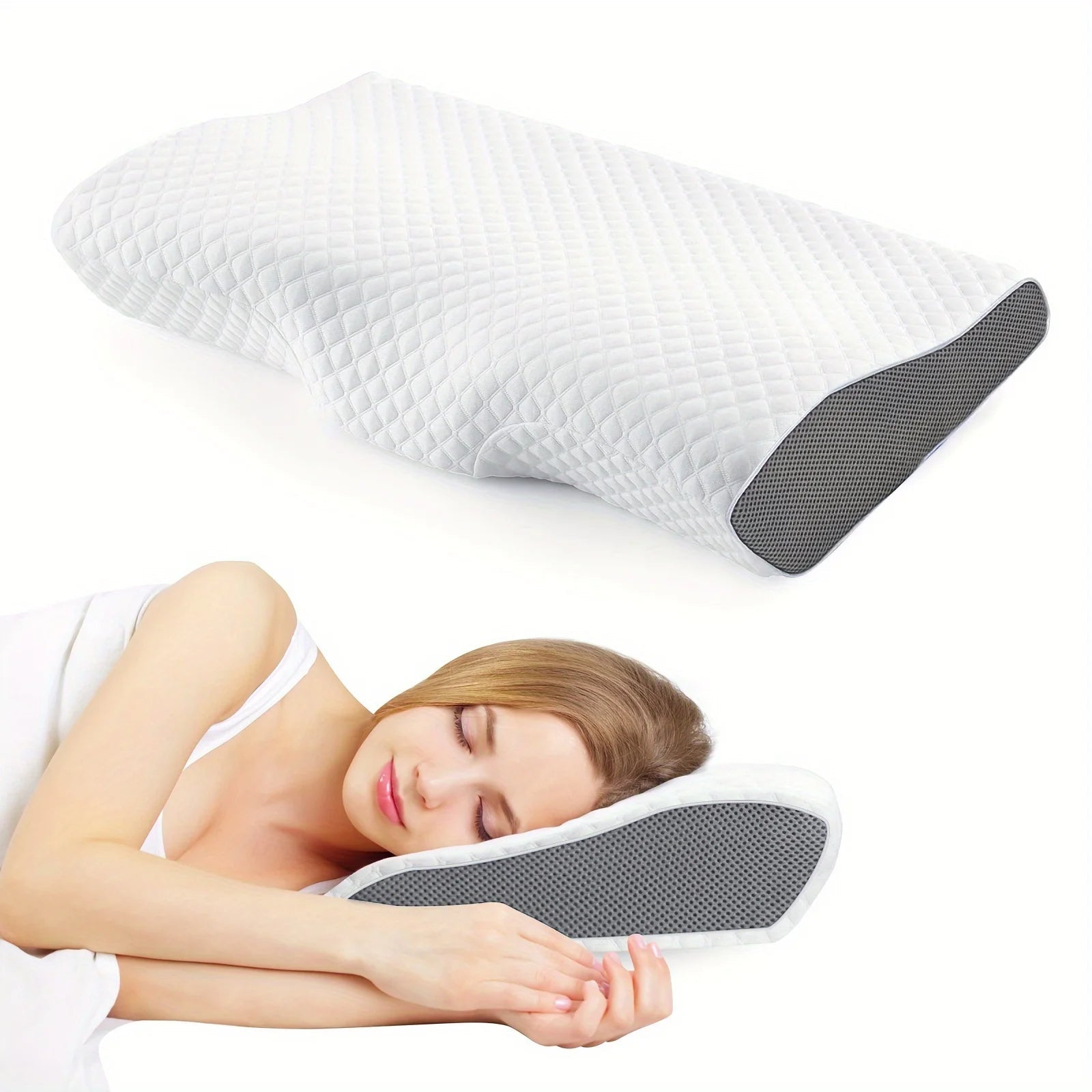 Orthopedic Cooling Sleep Pillow for Pain Relief and Support – ErgoCool