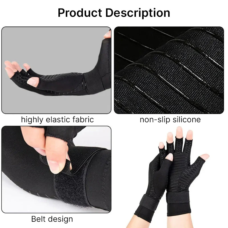 Fingerless Compression Gloves for Flexible & Pain-Free Hands – VitalGrip